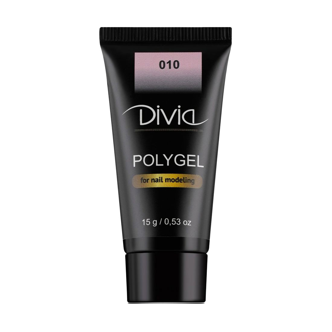 Полігель для нарощування нігтів Divia Polygel 010, 15 г